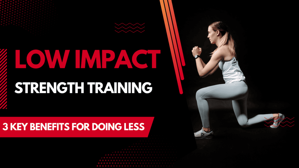 woman doing low impact strength training
