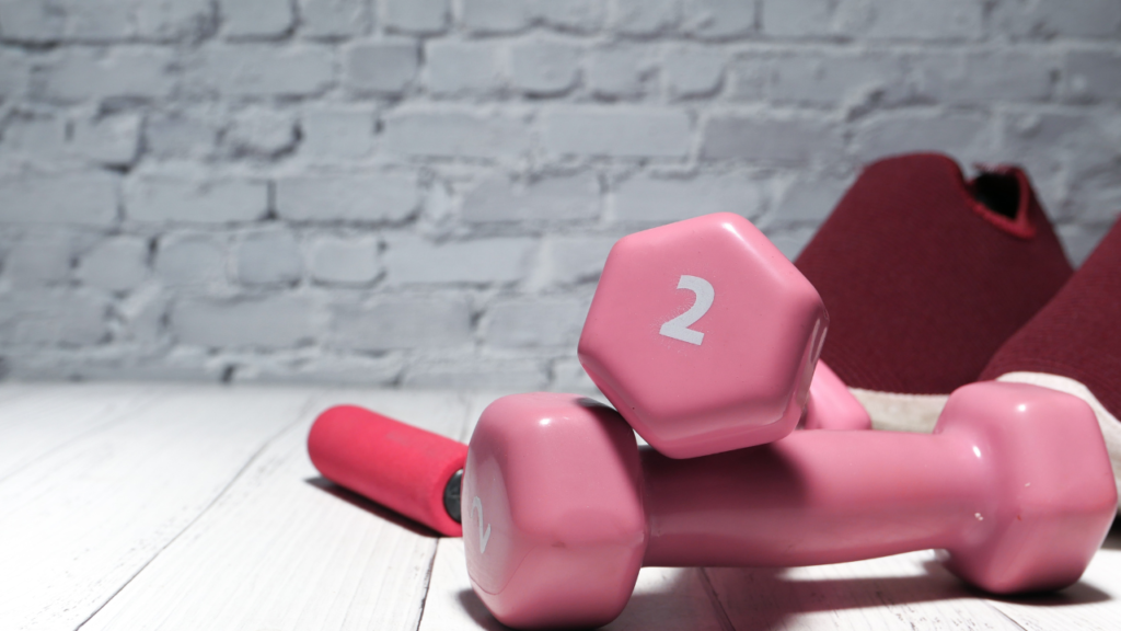 picture of dumbbells that are great for helping you to lose weight and gain strength