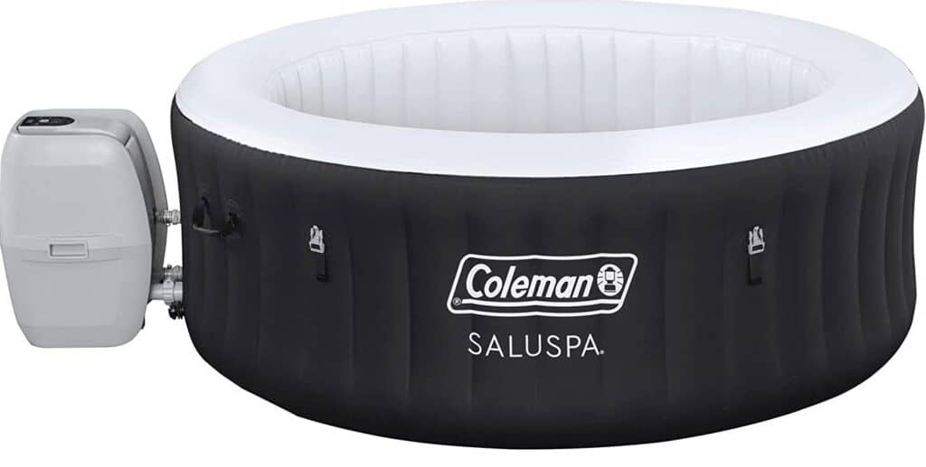 coleman hot tub can be used as a budget friendly tub alternative